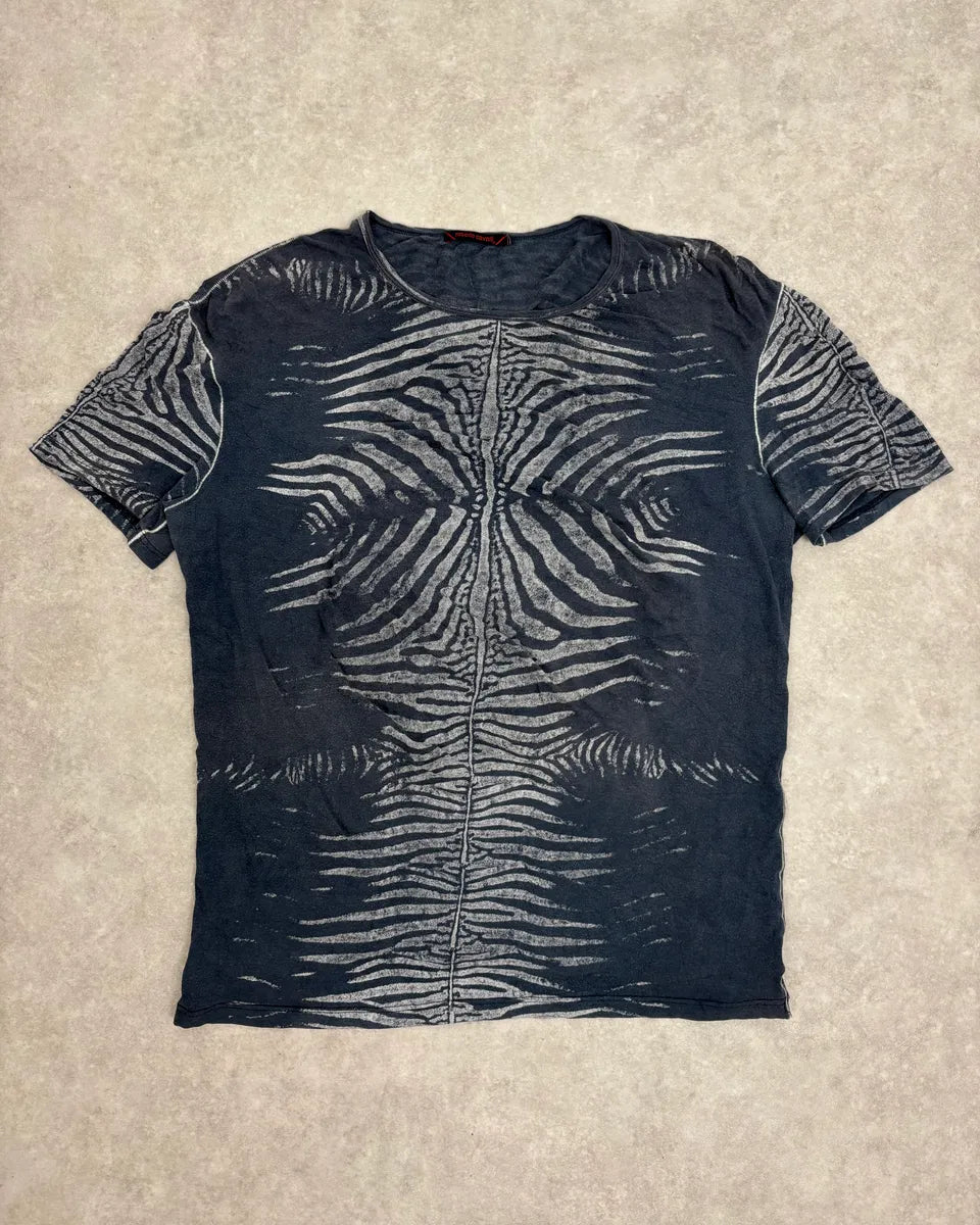 FW2000 Roberto Cavalli Dark Zebra T-Shirt fxxQvTy 0