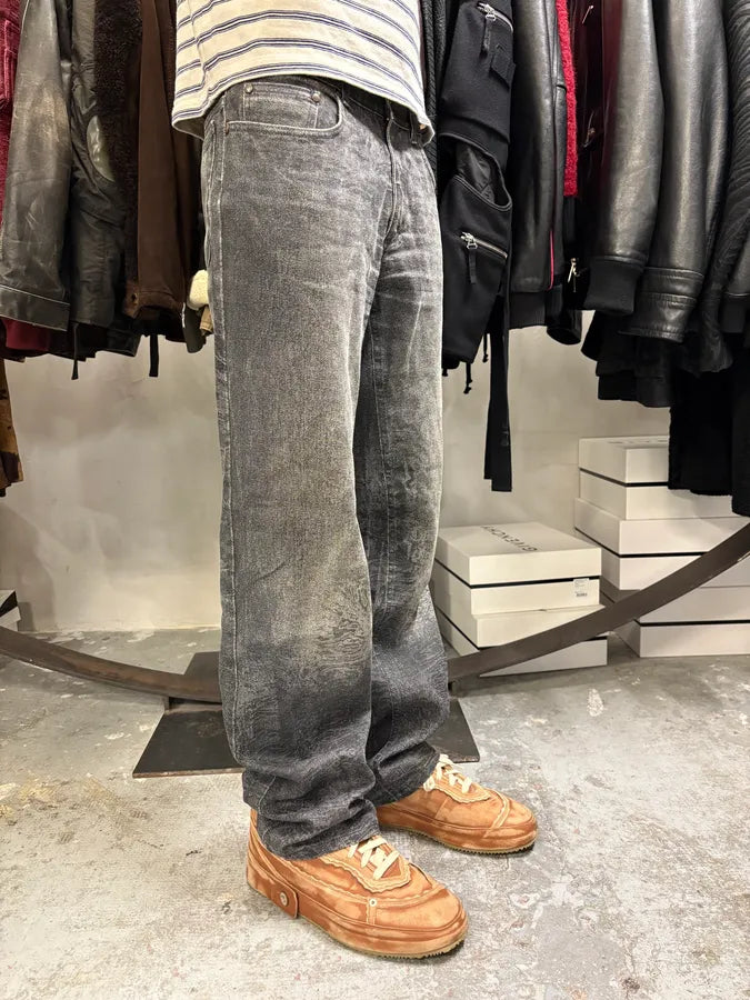FW2000 Roberto Cavalli Grey Marble Effect Pants OwoIpnK 1