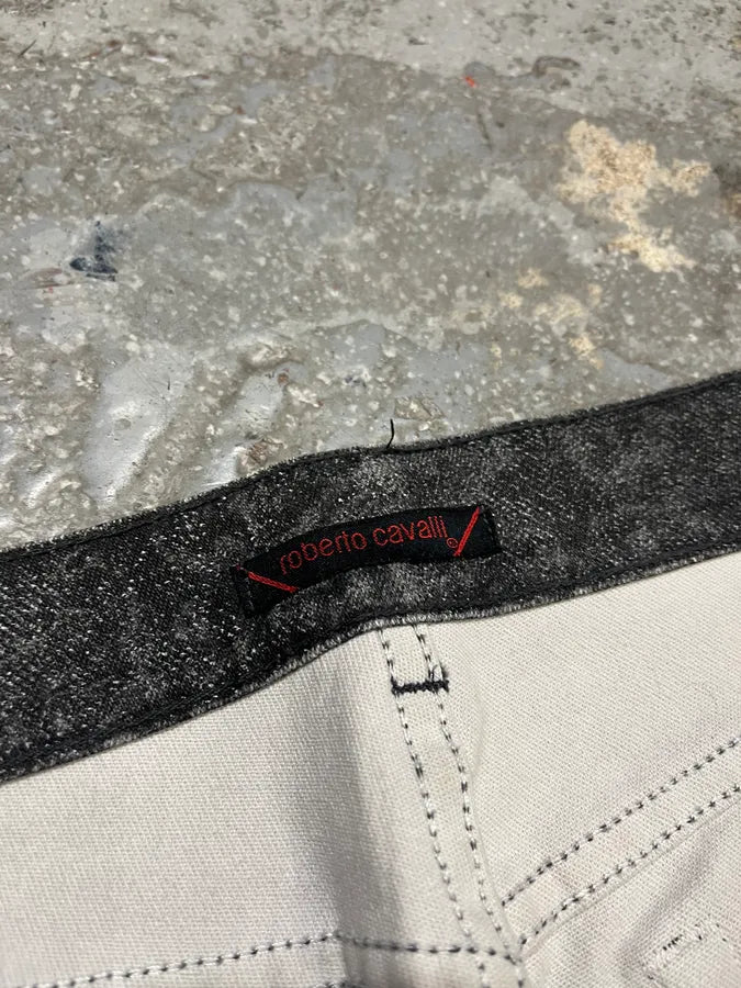 FW2000 Roberto Cavalli Grey Marble Effect Pants OwoIpnK 10