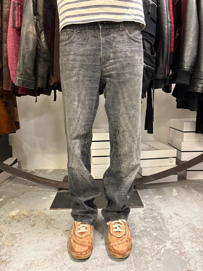 FW2000 Roberto Cavalli Grey Marble Effect Pants OwoIpnK 2