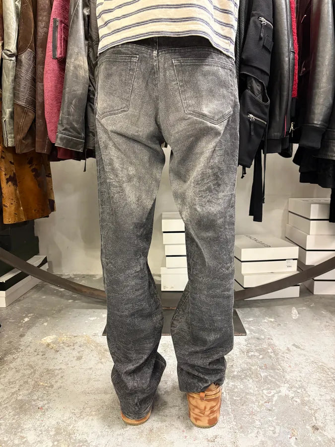 FW2000 Roberto Cavalli Grey Marble Effect Pants OwoIpnK 3