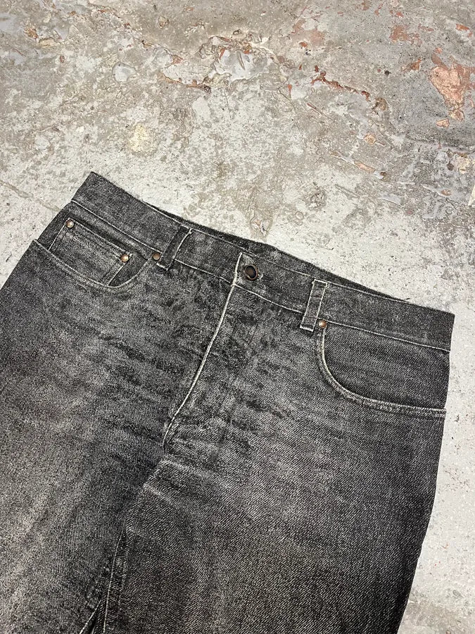 FW2000 Roberto Cavalli Grey Marble Effect Pants OwoIpnK 5