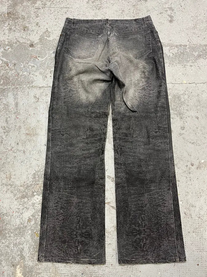 FW2000 Roberto Cavalli Grey Marble Effect Pants OwoIpnK 7