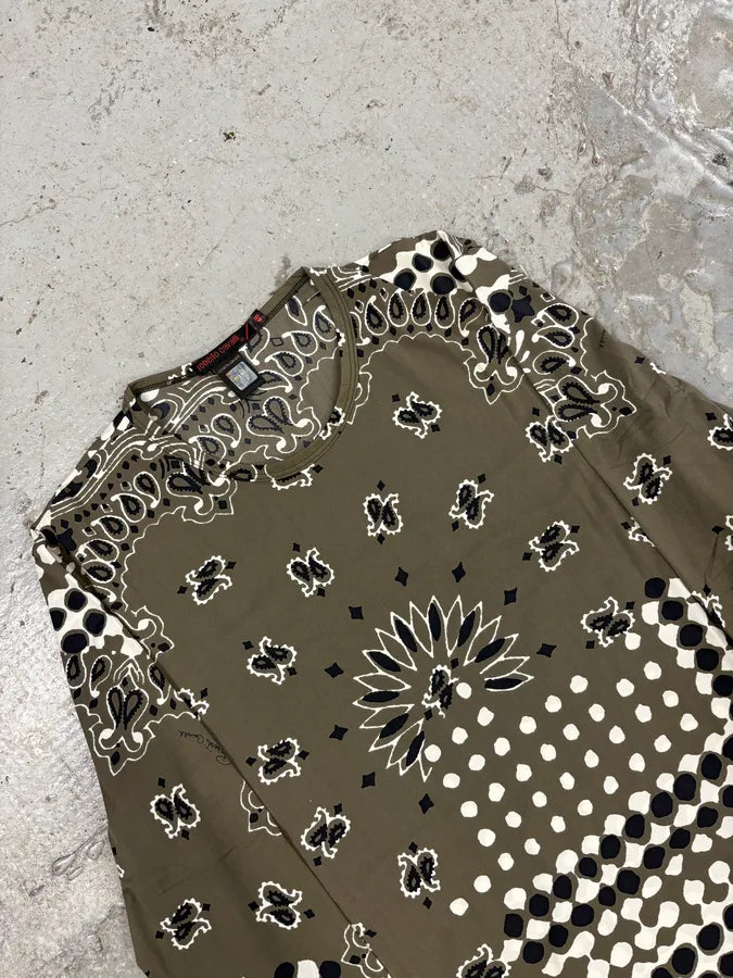 FW2000 Roberto Cavalli Olive Mozaic Longsleeves (S) TpYirVf 2