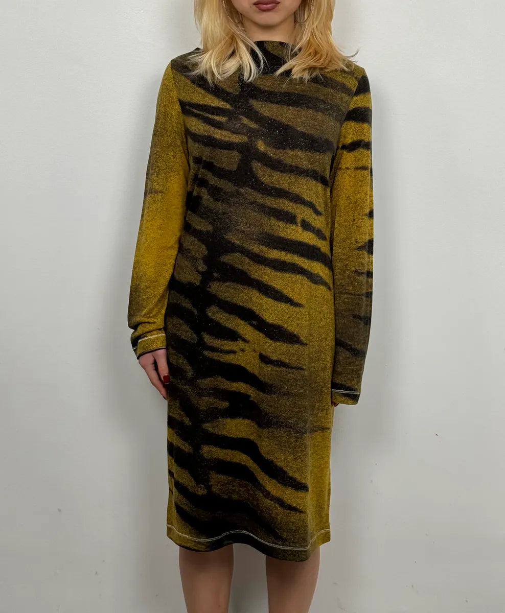FW2000 Roberto Cavalli Savage Tiger Dress TOvRPwB 0
