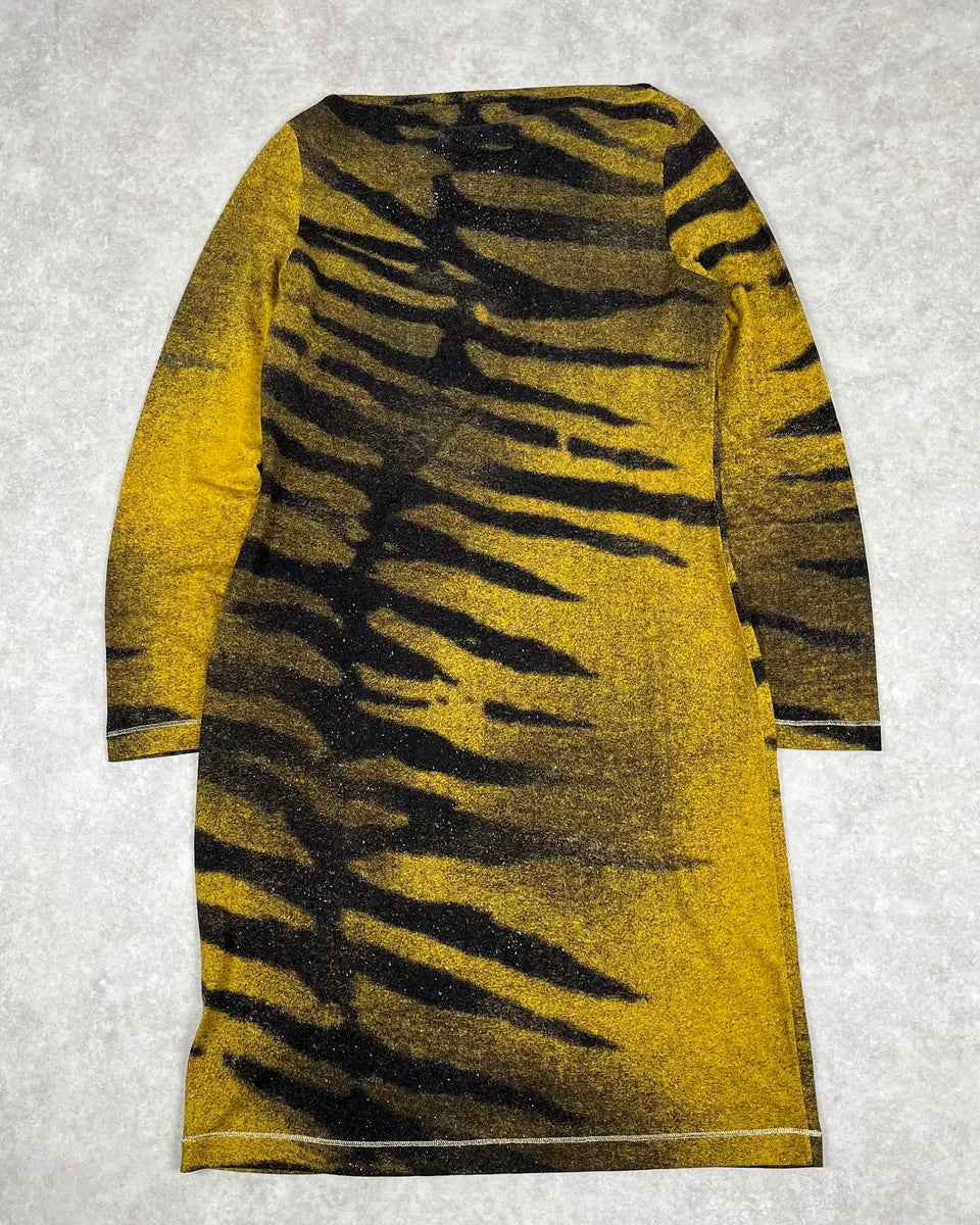 FW2000 Roberto Cavalli Savage Tiger Dress TOvRPwB 2