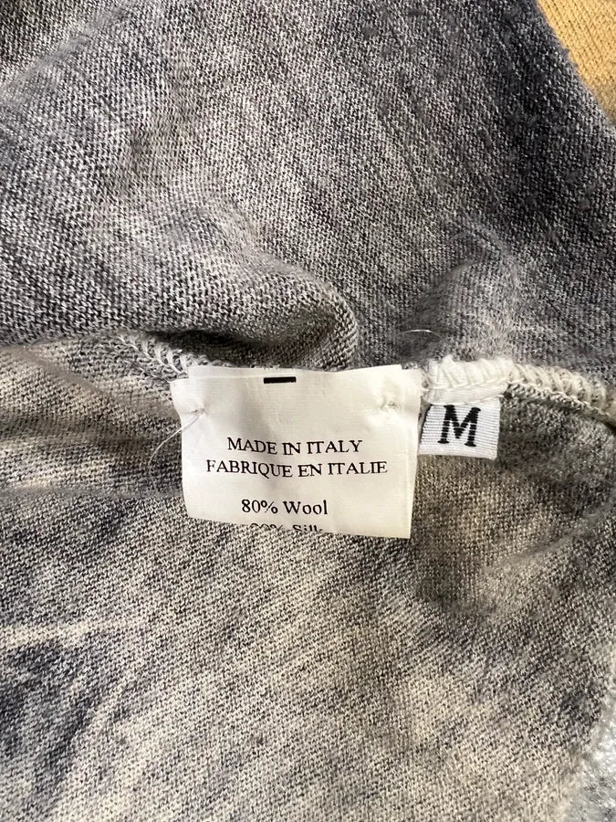 FW2000 Roberto Cavalli Savage Tiger Wool Silk Cardigan Top (XS) 5