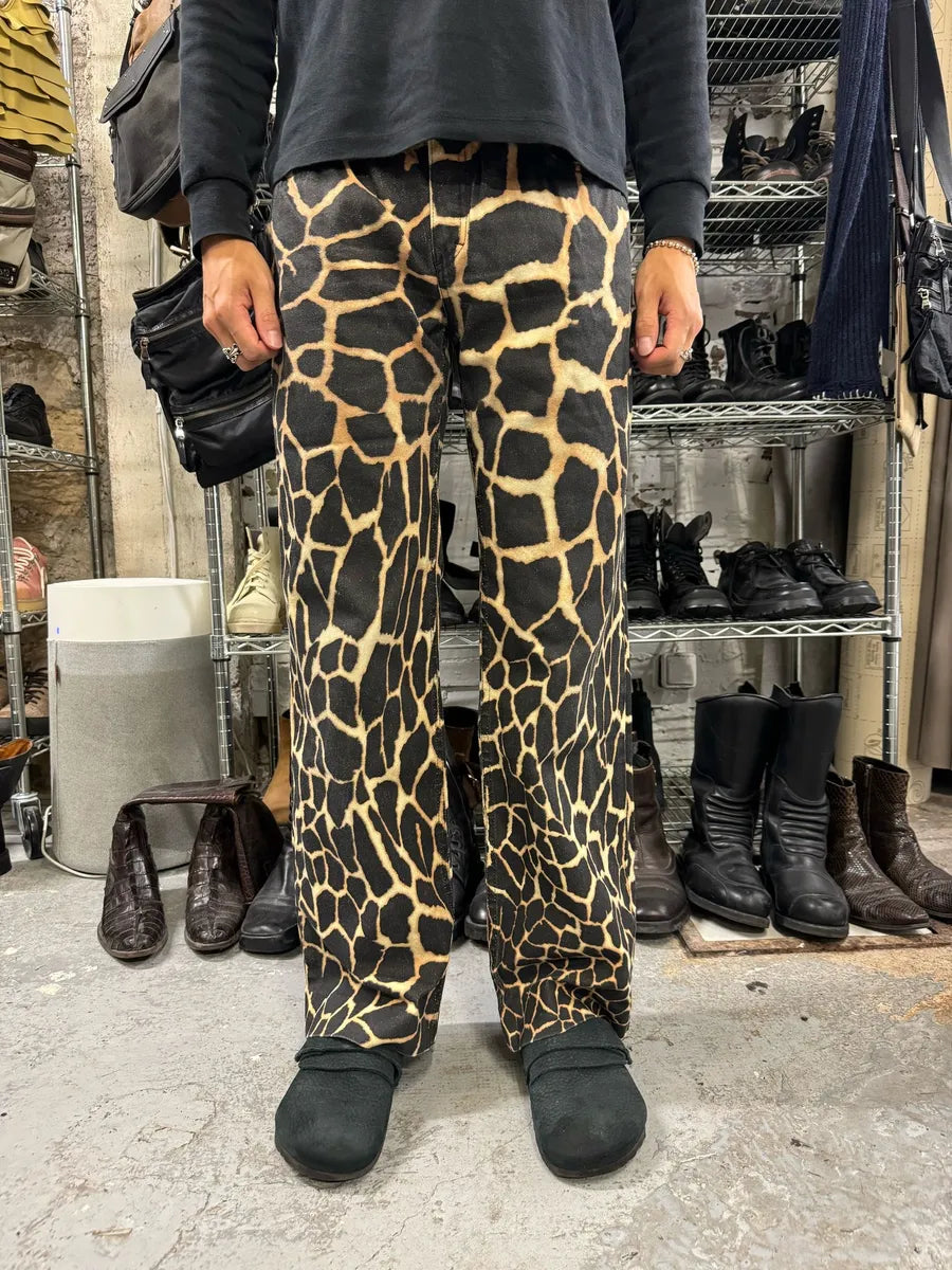 FW2000 Roberto Cavalli Seisma Guava Black Pants rwAwjvb 1