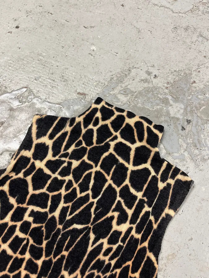 FW2000 Roberto Cavalli Seisma Guava Black Wool Top sKcnonL 3