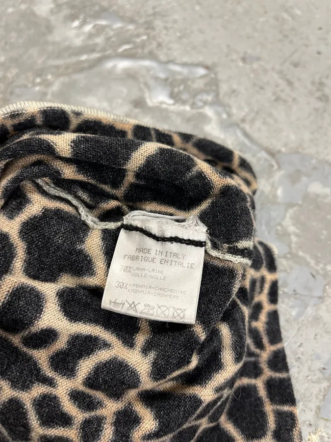 FW2000 Roberto Cavalli Seisma Guava Black Wool Top sKcnonL 7