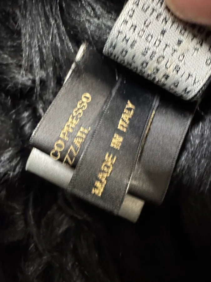 FW1998 Roberto Cavalli Shearling Fur Black Jacket (XS/S) 11