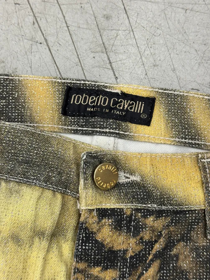 FW2000 Roberto Cavalli Tiger Print Pants wKPGmVT 8