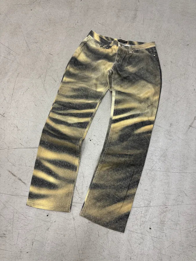 FW2000 Roberto Cavalli Tiger Print Slim Pants FGkeKGT 2