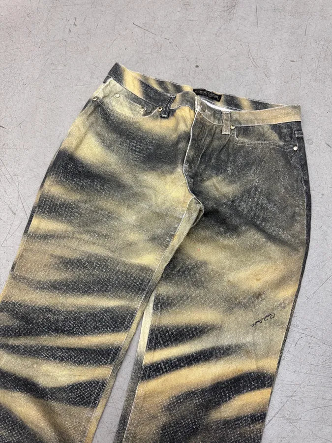 FW2000 Roberto Cavalli Tiger Print Slim Pants FGkeKGT 7