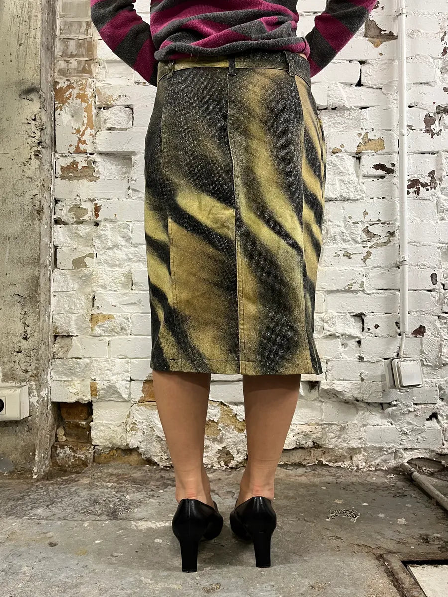 FW2000 Roberto Cavalli Tiger Skirt bwNBVFn 3