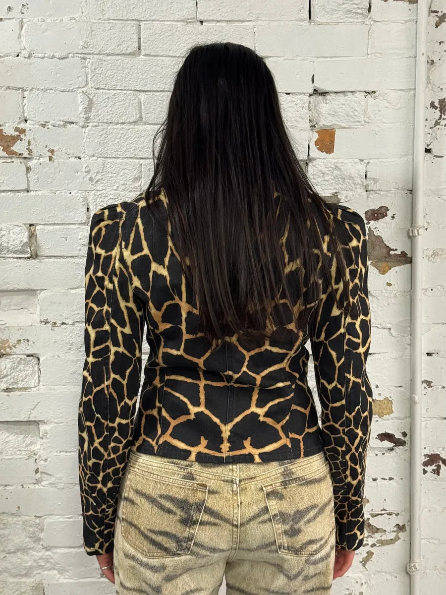 FW2000 Roberto Cavalli Vulcano Seisma Black Blazer Jacket TnRoRos 2