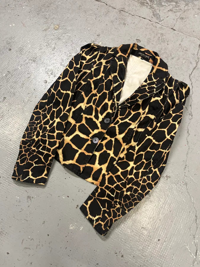 FW2000 Roberto Cavalli Vulcano Seisma Black Blazer Jacket TnRoRos 3