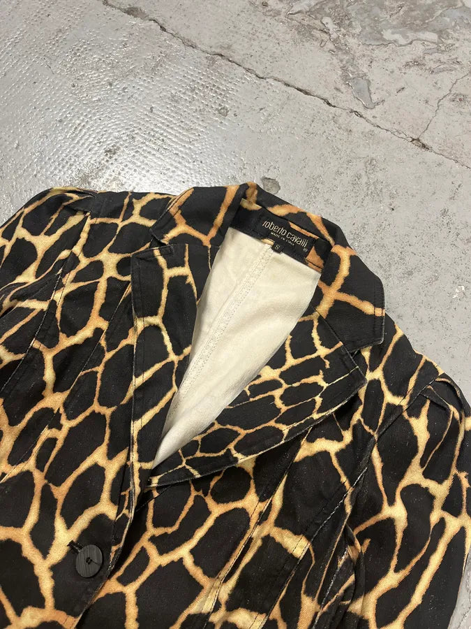 FW2000 Roberto Cavalli Vulcano Seisma Black Blazer Jacket TnRoRos 4