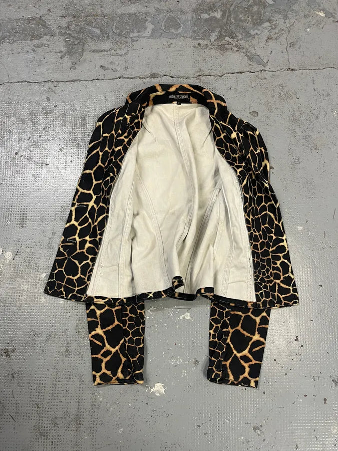 FW2000 Roberto Cavalli Vulcano Seisma Black Blazer Jacket TnRoRos 7