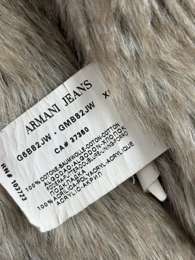 2000s Armani Brown Fur-Lined Zip-up Hoodie RdXSOLW 10