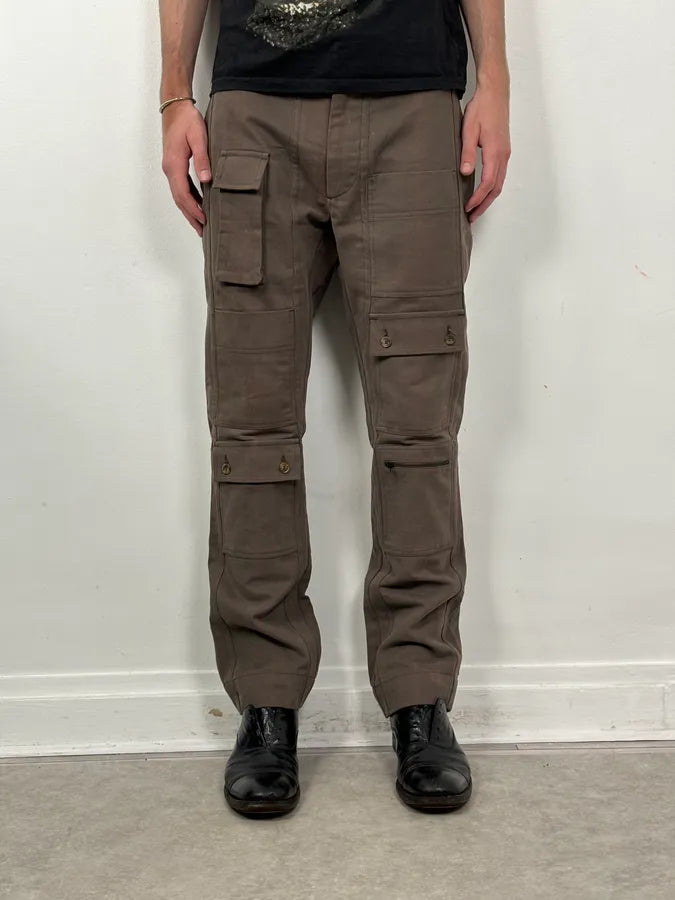 SS2008 Dolce & Gabbana Brown Archive Utility Cargo Pants YTzFIjP 0