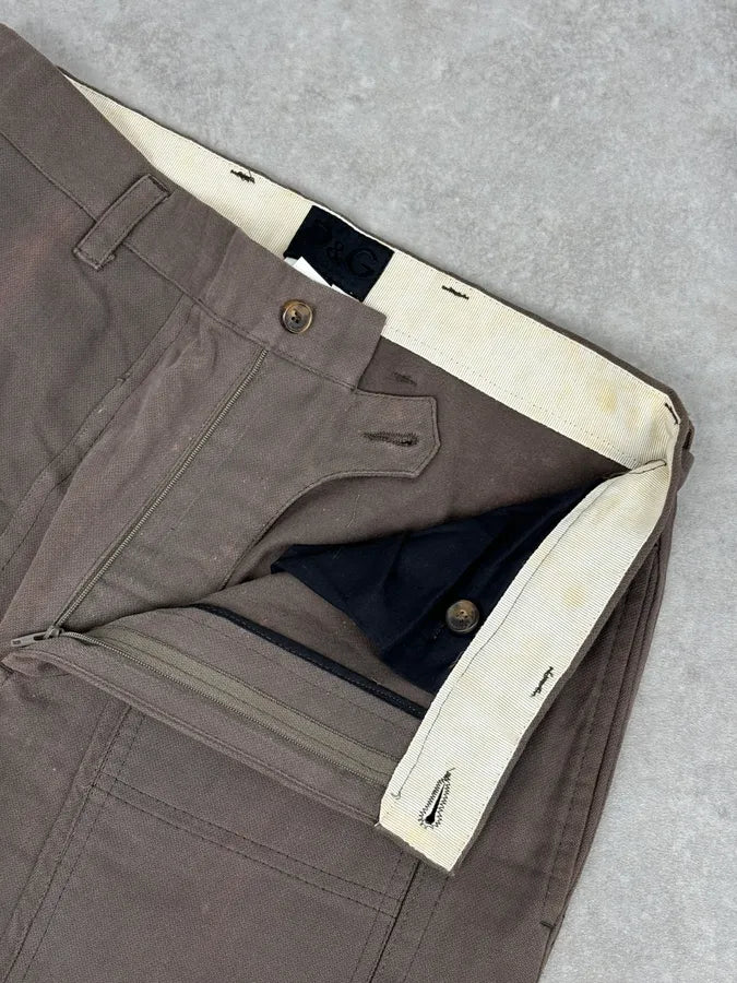 SS2008 Dolce & Gabbana Brown Archive Utility Cargo Pants YTzFIjP 10