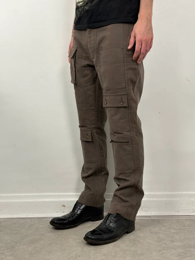 SS2008 Dolce & Gabbana Brown Archive Utility Cargo Pants YTzFIjP 1