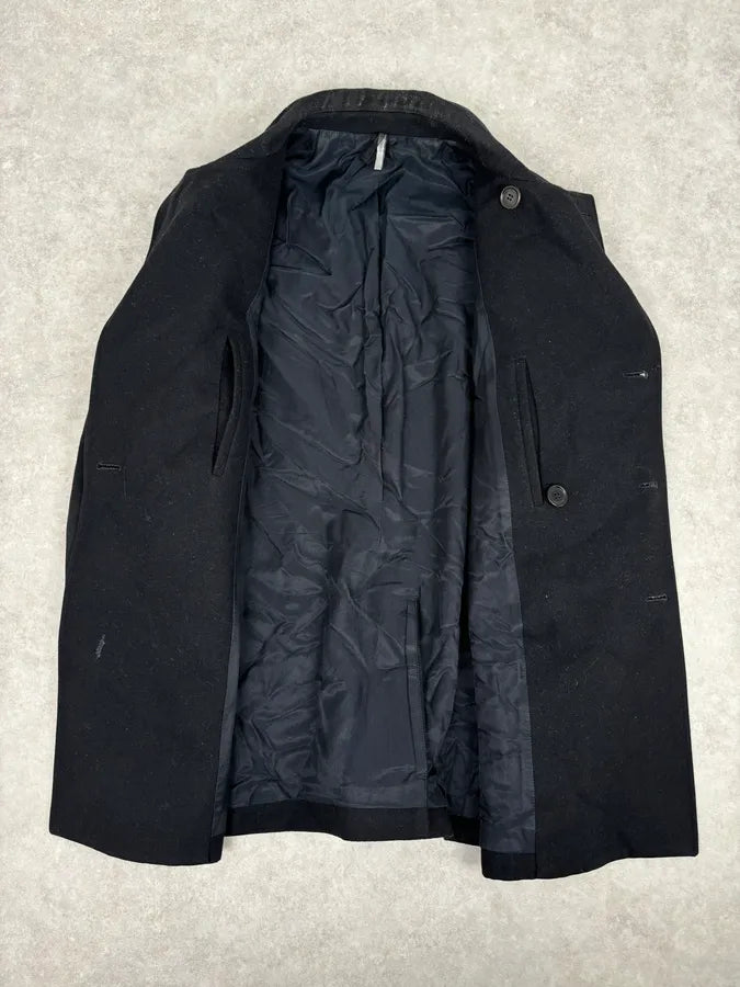 2010s Dior Homme Black Wool Double-Breasted Caban Jacket RtwXhcc 6