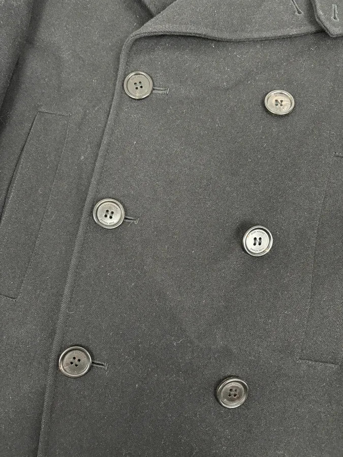 2010s Dior Homme Black Wool Double-Breasted Caban Jacket RtwXhcc 7
