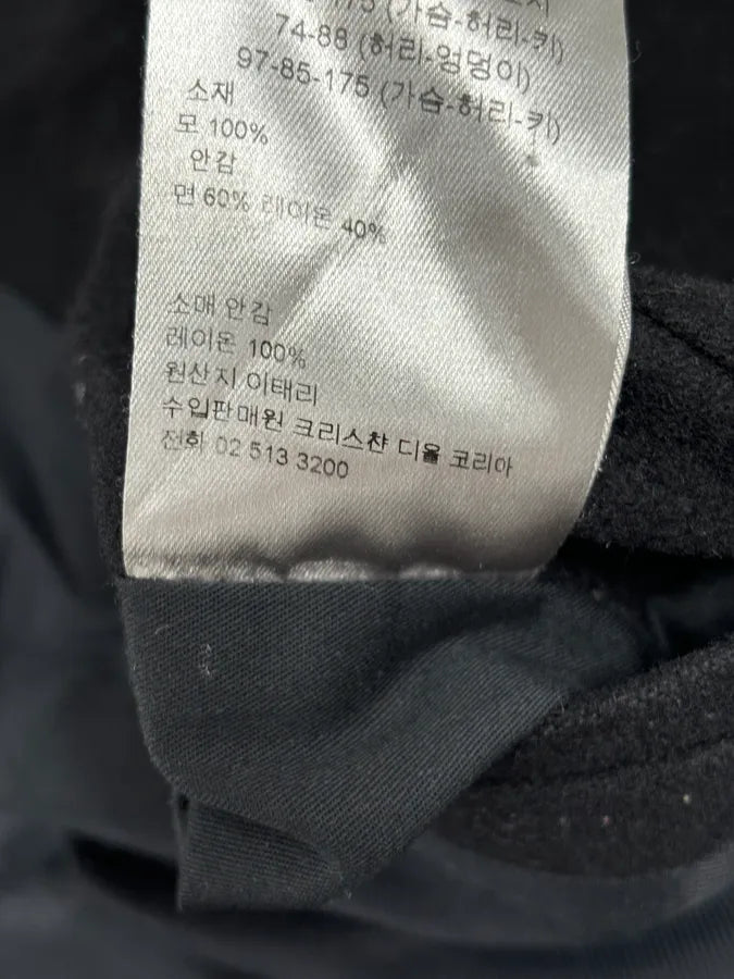 2010s Dior Homme Black Wool Double-Breasted Caban Jacket RtwXhcc 10