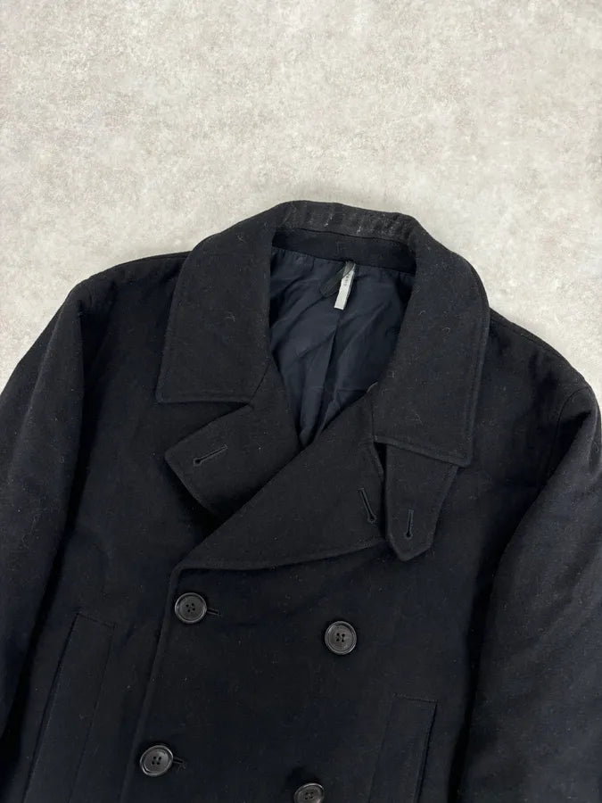 2010s Dior Homme Black Wool Double-Breasted Caban Jacket RtwXhcc 3