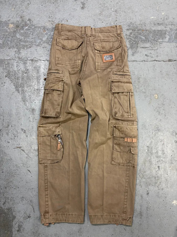 AW2006 Dolce & Gabbana Beige Cotton Multi-Pocket Cargo Pants xwtqPoU 4