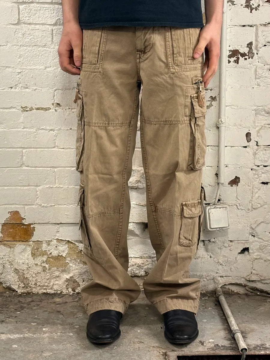 AW2006 Dolce & Gabbana Beige Cotton Multi-Pocket Cargo Pants xwtqPoU 2