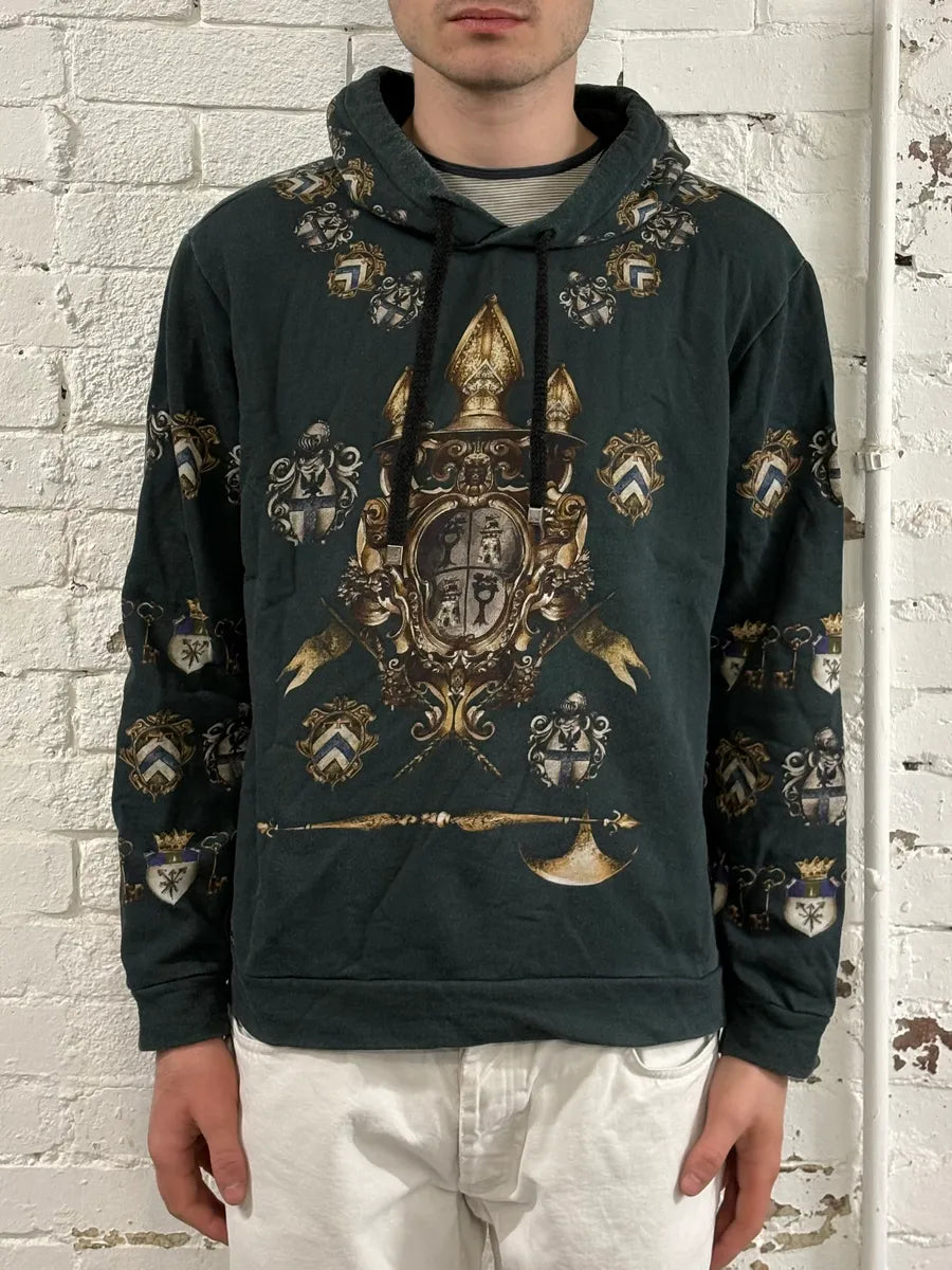 AW2014 Dolce & Gabbana Heraldic Knight Crest Hoodie rXyaimd 1