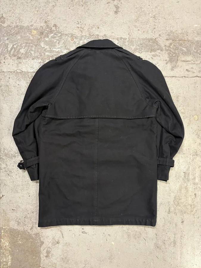 2000s Yves Saint Laurent Black Buttoned Trench Coat  ztPQPPl 5
