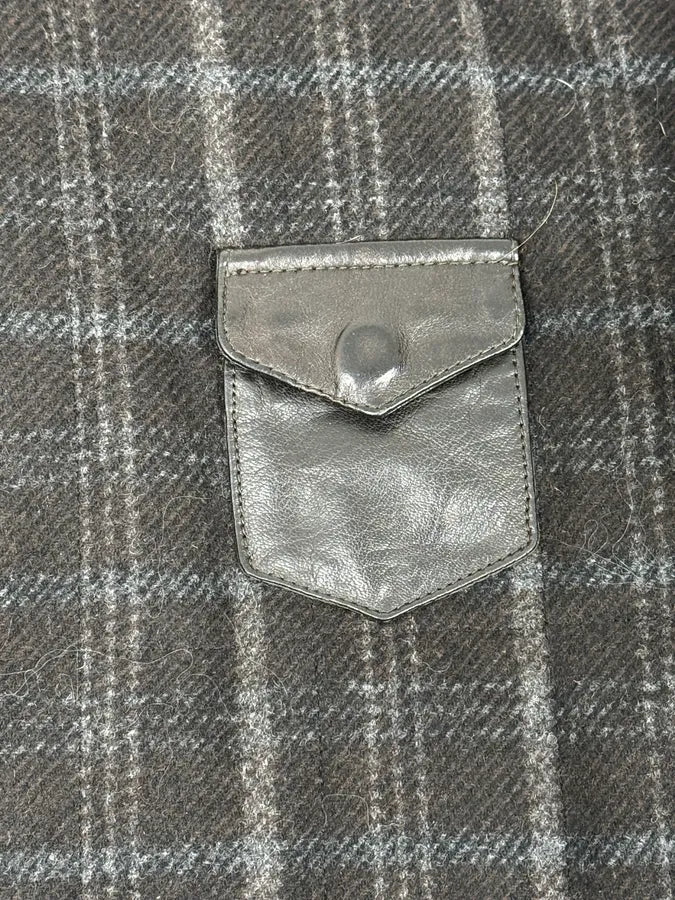 2000s Dolce & Gabbana Dark Grey Wool Shattered Bomber Jacket GRNMukS 9
