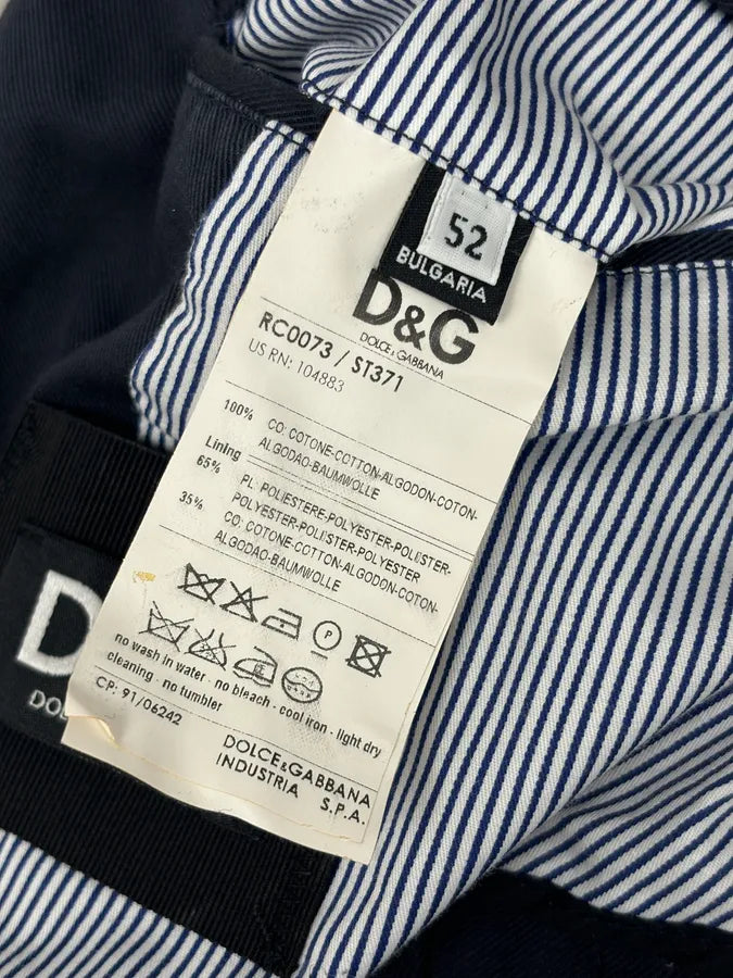 2000s Dolce & Gabbana Navy Double-Breasted Cargo Trench Jacket JxpVWxf 15