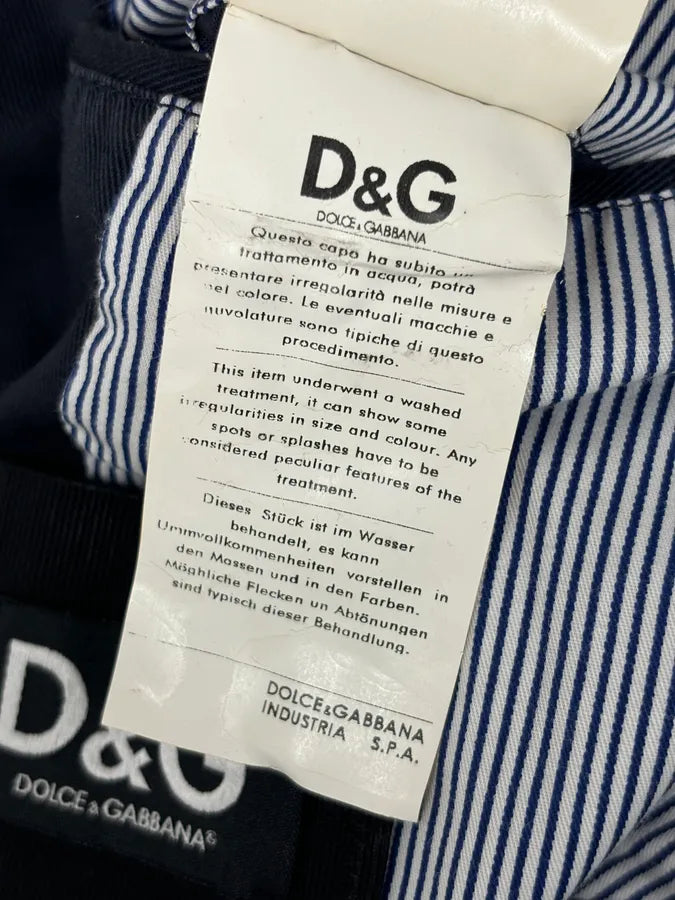 2000s Dolce & Gabbana Navy Double-Breasted Cargo Trench Jacket JxpVWxf 16