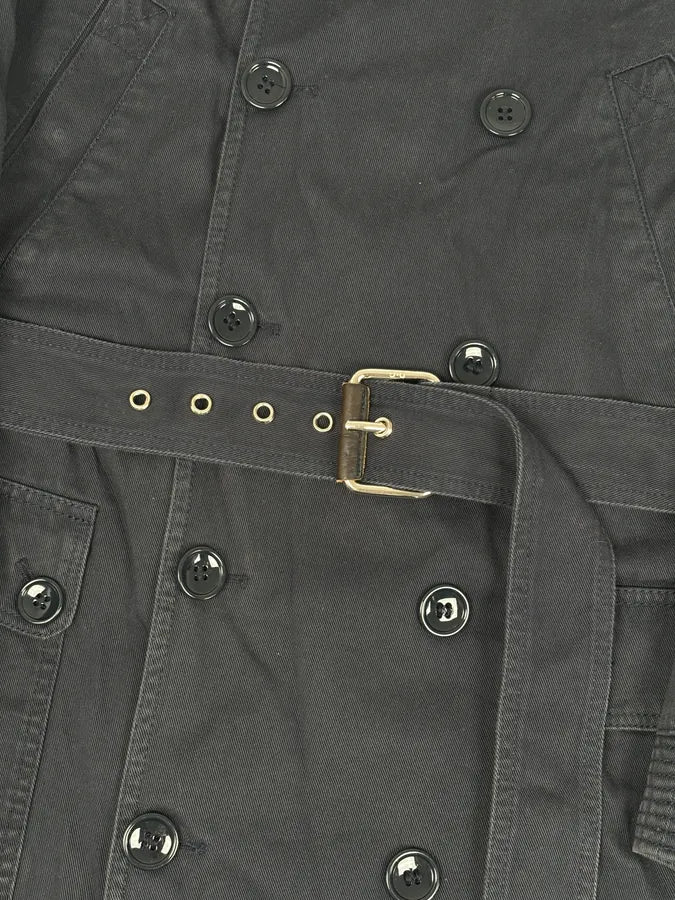 2000s Dolce & Gabbana Navy Double-Breasted Cargo Trench Jacket JxpVWxf 10