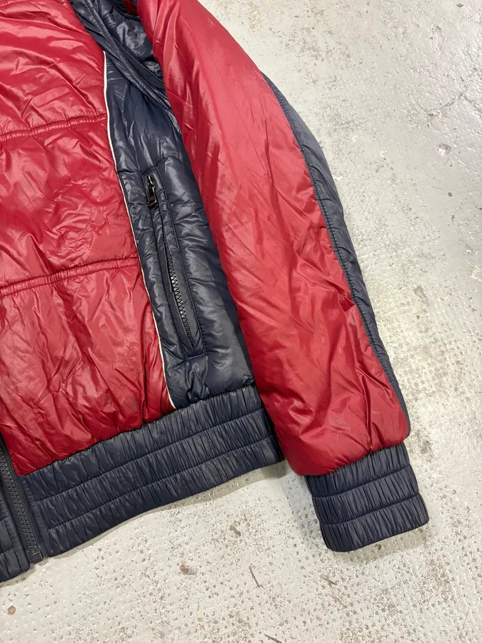 AW2008 Dolce & Gabbana Red Nylon Removable Sleeves Quilted Puffer Jacket lwKNgAk 9