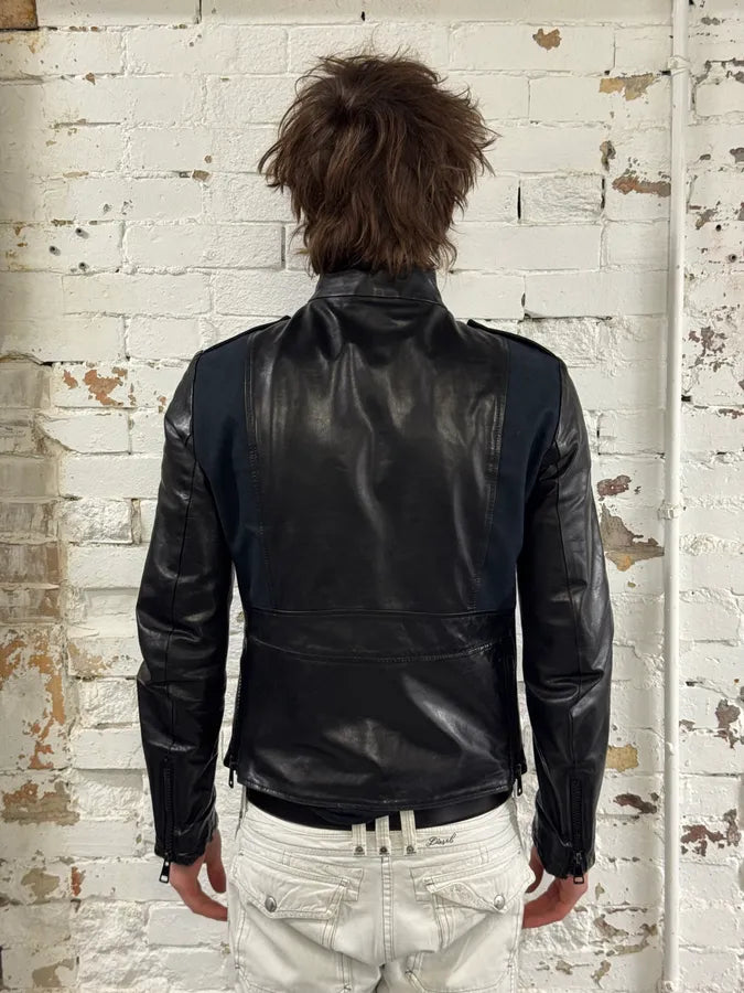 2000s Gucci Black Pro Biker Leather Jacket ZWFqIkI 2