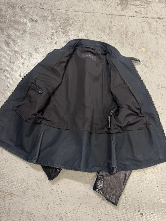 2000s Gucci Black Pro Biker Leather Jacket ZWFqIkI 6