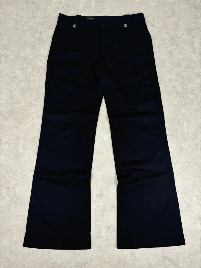 SS2006 Gucci Black Cotton Classy Pants by Frida Giannini IgCjMeS 6
