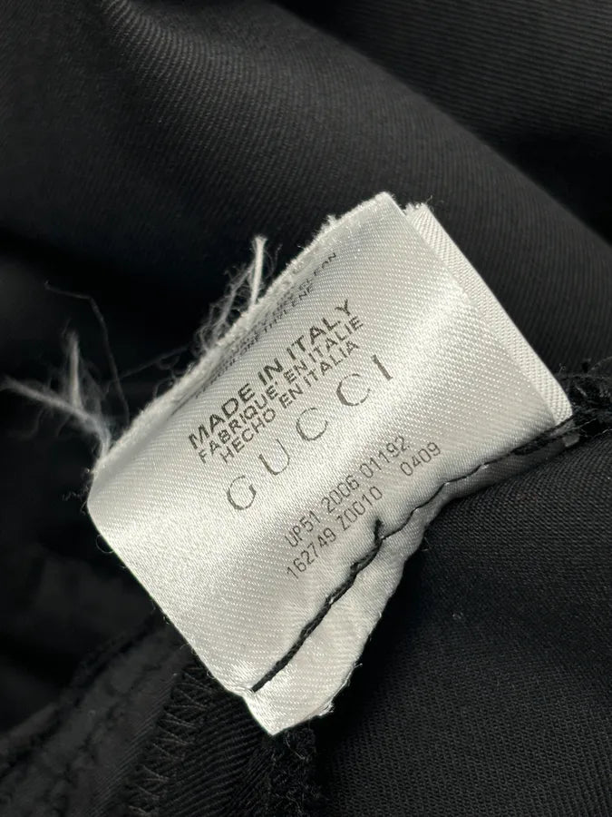 SS2006 Gucci Black Cotton Classy Pants by Frida Giannini IgCjMeS 11