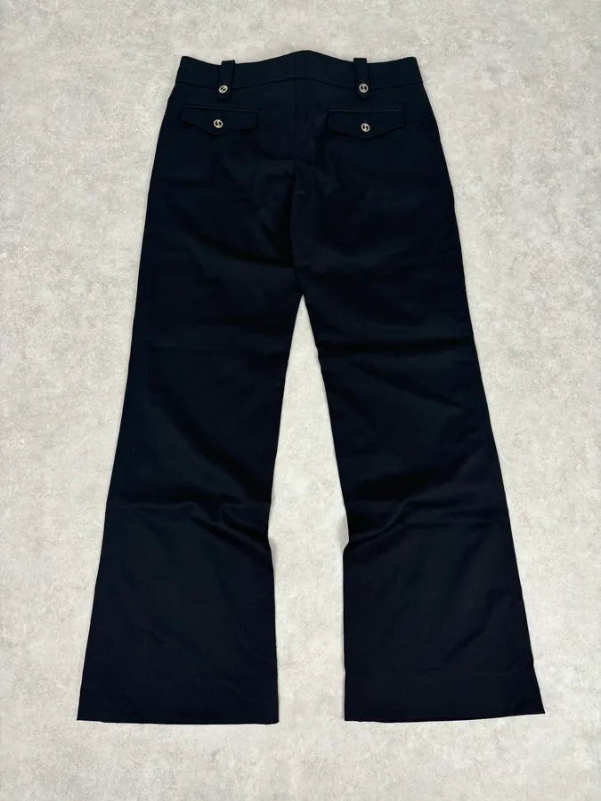 SS2006 Gucci Black Cotton Classy Pants by Frida Giannini IgCjMeS 0