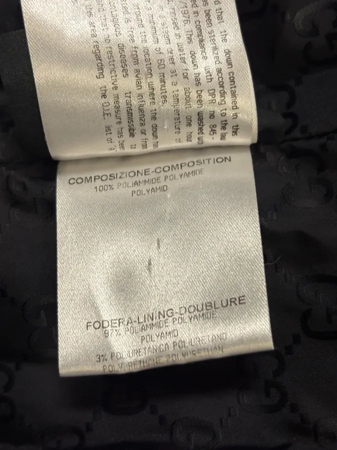 AW2011 Gucci Black & Grey Nylon Quilted Puffer Jacket WOSkWoE 10