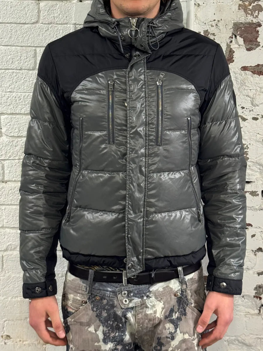 AW2011 Gucci Black & Grey Nylon Quilted Puffer Jacket WOSkWoE 1