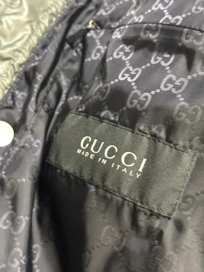 AW2011 Gucci Black & Grey Nylon Quilted Puffer Jacket WOSkWoE 8