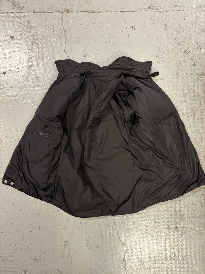 2000s Gucci Black  Nylon Quilted Puffer Jacket vZmnPBq 6