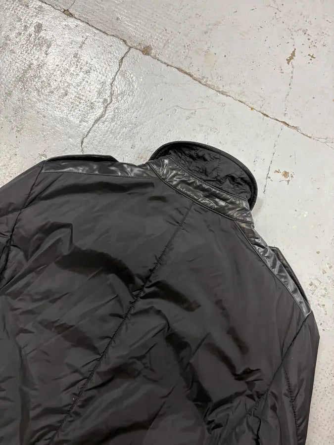 2000s Gucci Black  Nylon Quilted Puffer Jacket vZmnPBq 5